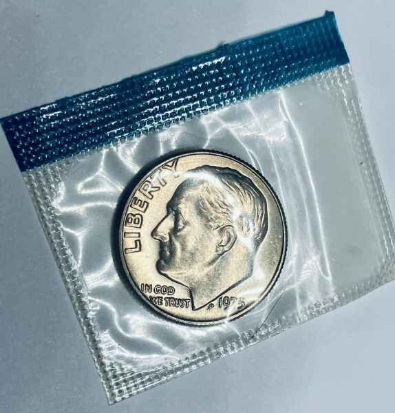 1975-P Uncirculated ROOSEVELT DIME - Mint Cello 💥💥💥💥💥💥💥💥💥💥💥💥💥💥💥💥