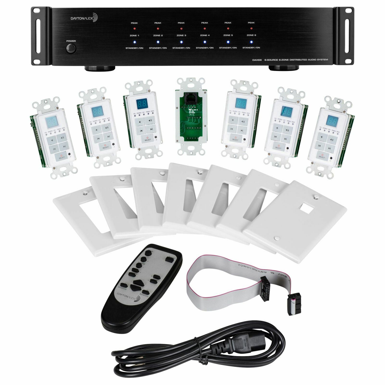 ⭐️Dayton Audio 6-Source 6-Zone Distributed Whole House Audio System 25WPC DAX66⭐