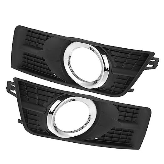 Set of 2 Front Left Right Fog Light Cover Bezel Trim Black for Cadillac SRX