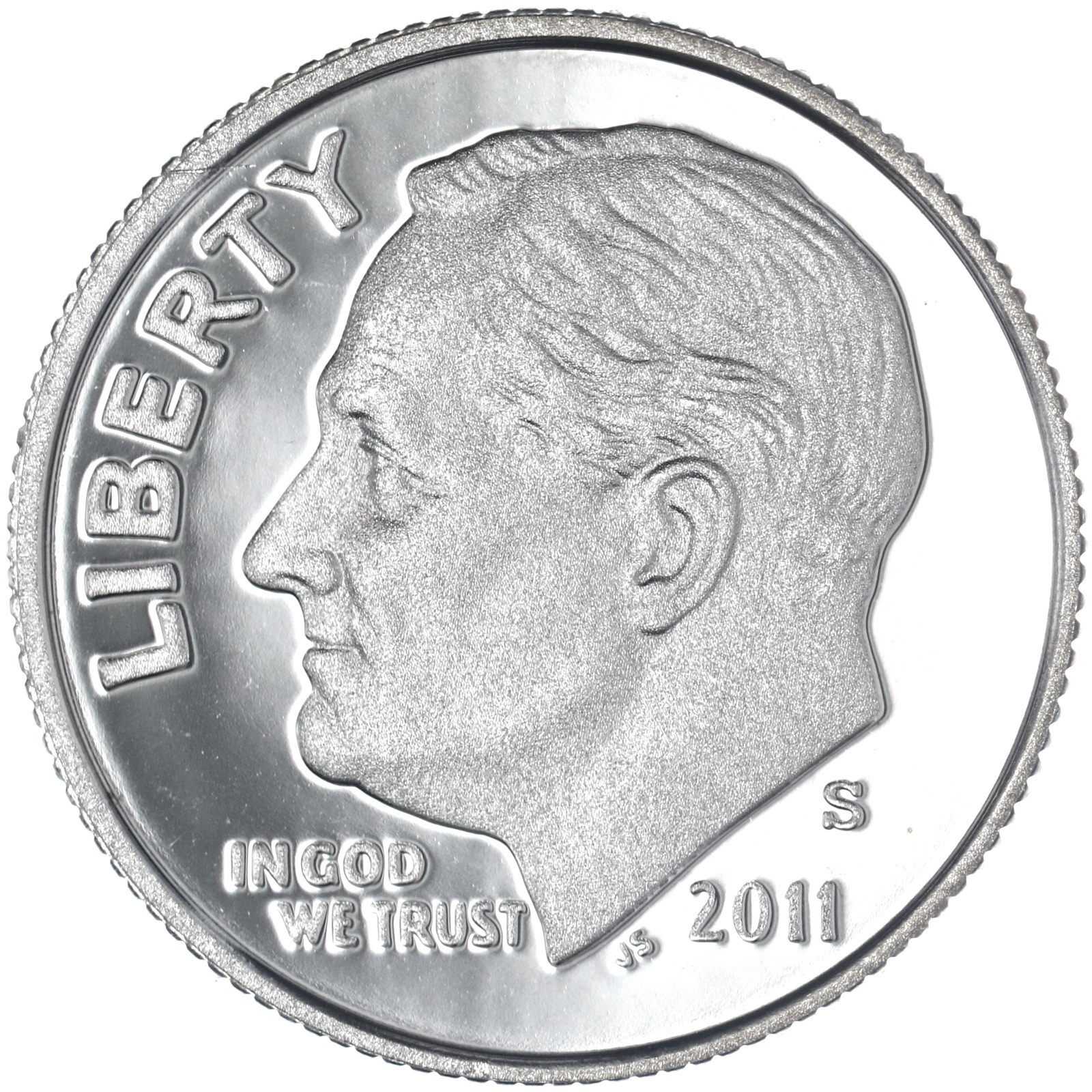 2011 S Roosevelt Dime Gem DCam Proof CN-Clad