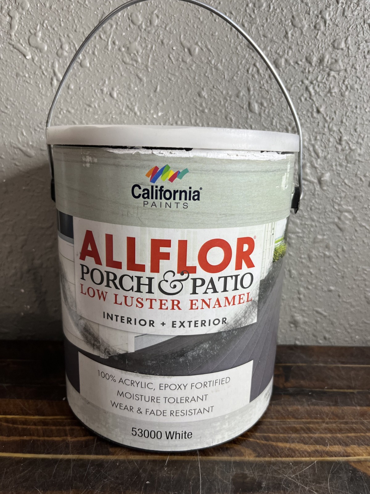 California Paints Allflor Porch Patio Low Luster Enamel Interior Exterior White