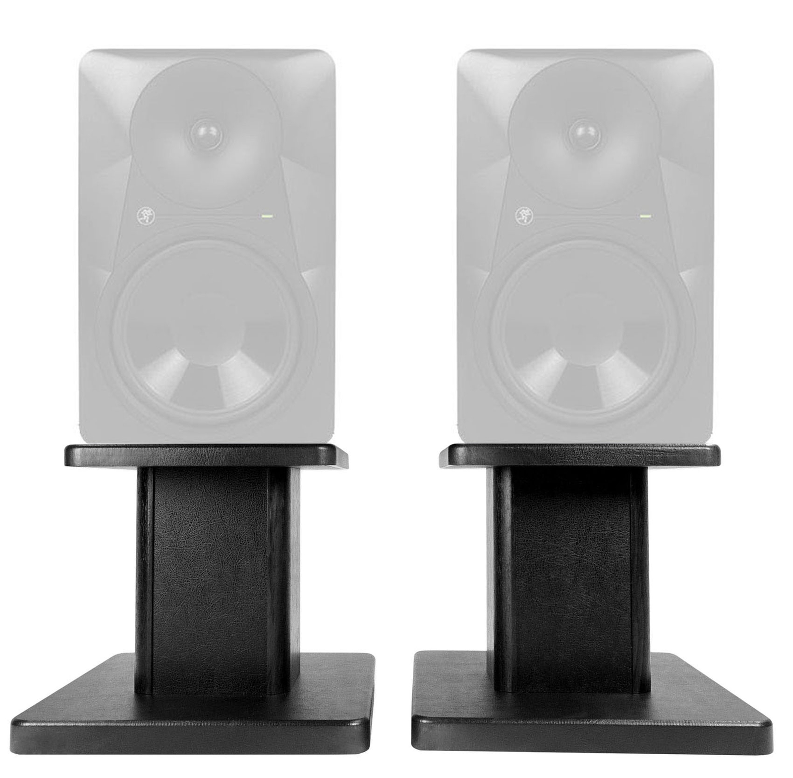 Rockville 8” Black Studio Monitor Speaker Stands For Mackie HR624 MK2