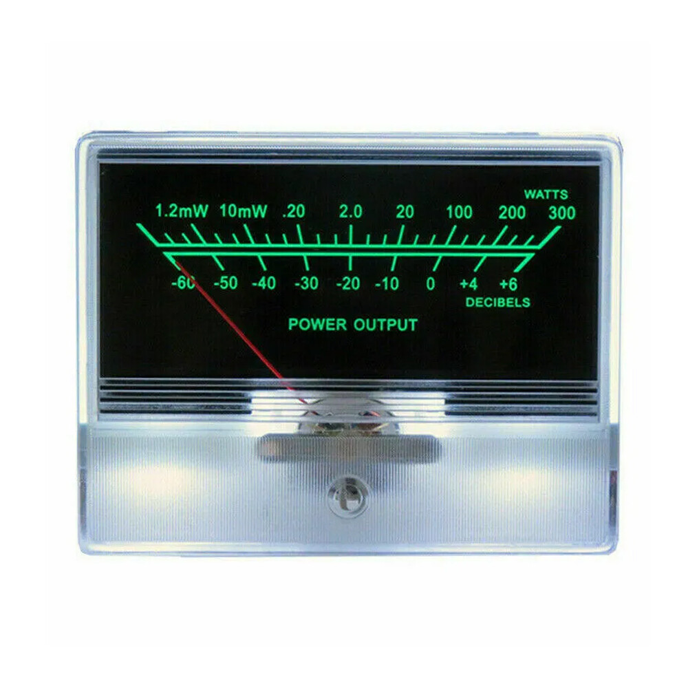 2X TN-90A VU Meter Head DB Level Audio Meter Chassis Power Amplifier & Backlight
