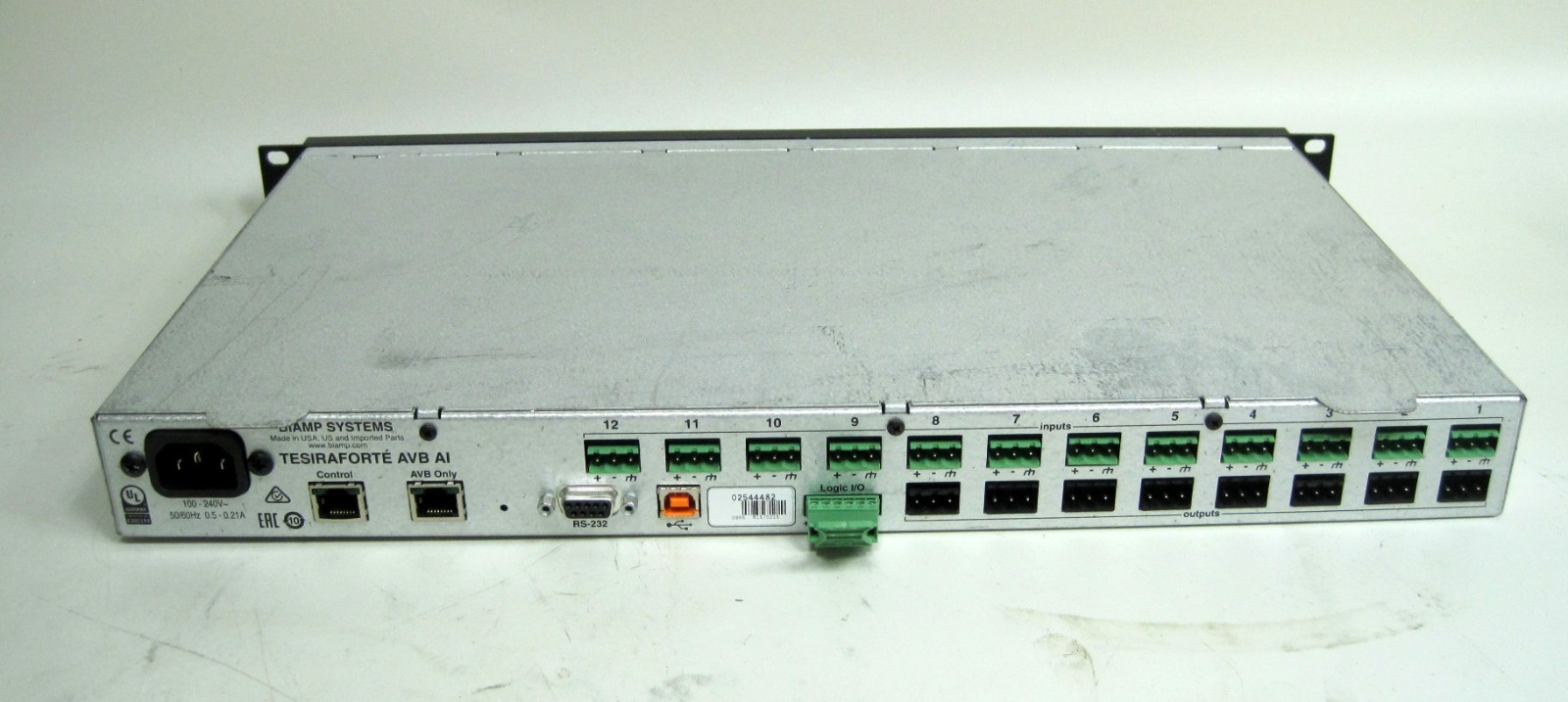 Biamp TesiraForte AVB AI Digital Audio Processor DSP Unit