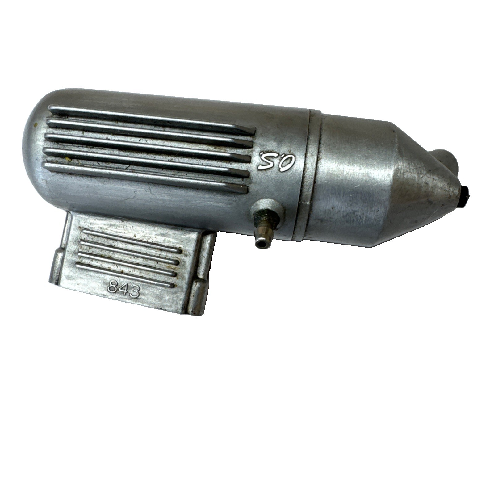 VINTAGE OS MAX 843 35mm MUFFLER FP 35 40 32F LA 40 46 GLOW MODEL AIRPLANE ENGINE