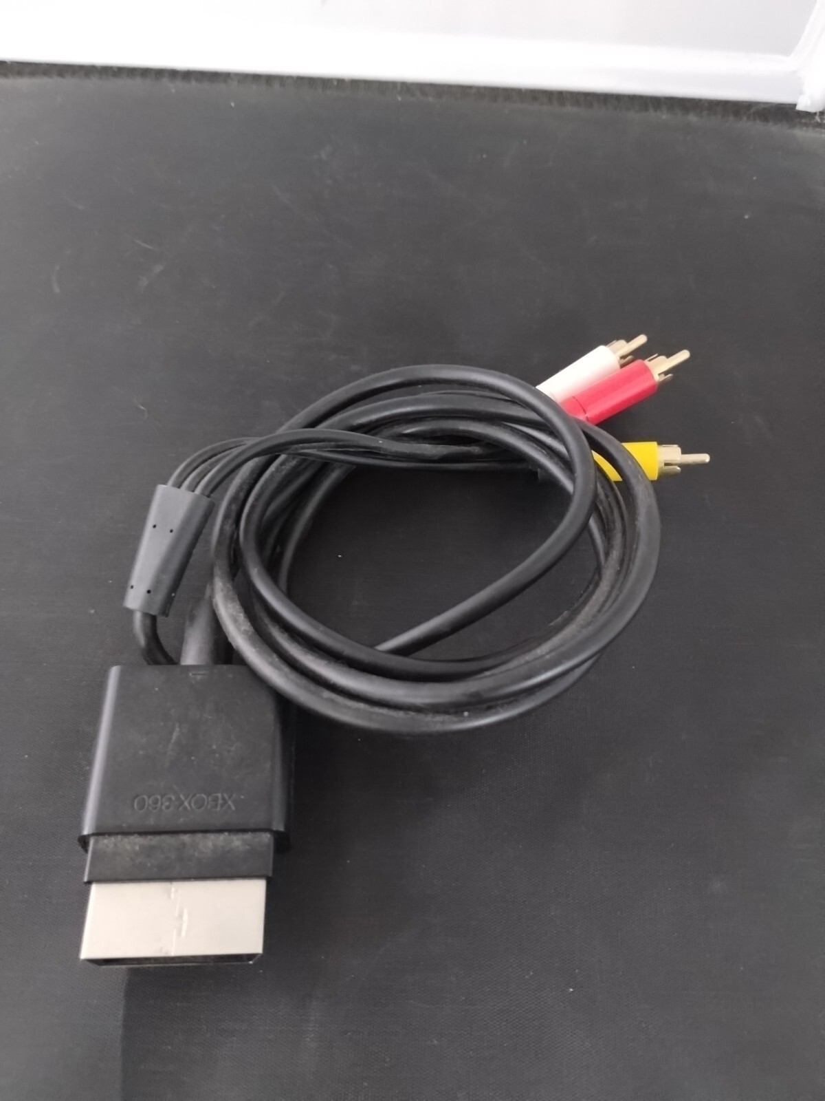 Xbox 360 Composite AV RCA Cable Adapter X821376-002 OEM EUC Genuine Microsoft