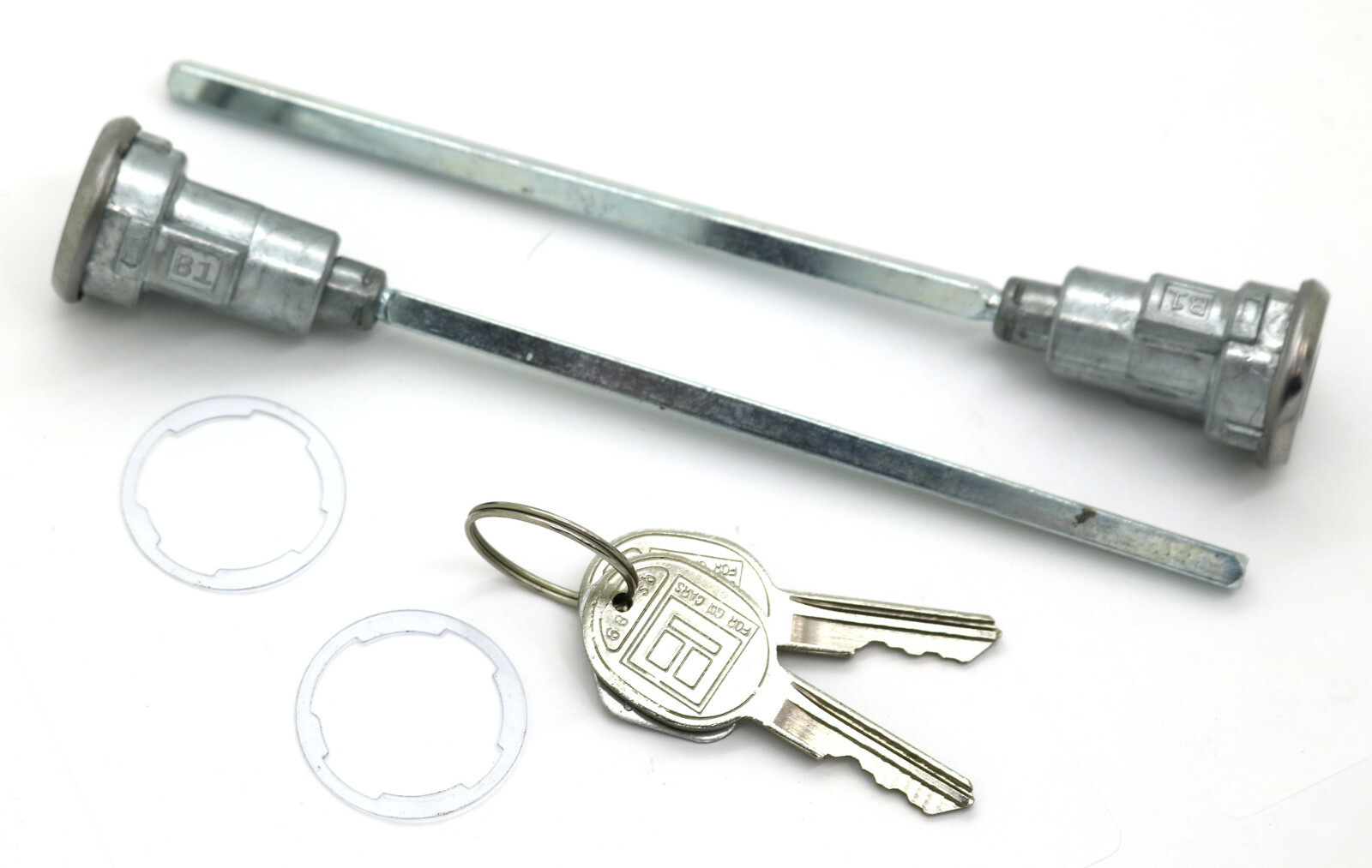 NEW 2pc Door Lock Cylinder Pair with Keys / FOR 74-91 Jeep SJ Truck Wagoneer Etc
