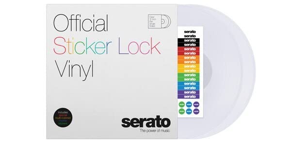SERATO 12" Serato Sticker Lock Vinyl (Pair) (Marking stickers included) Control