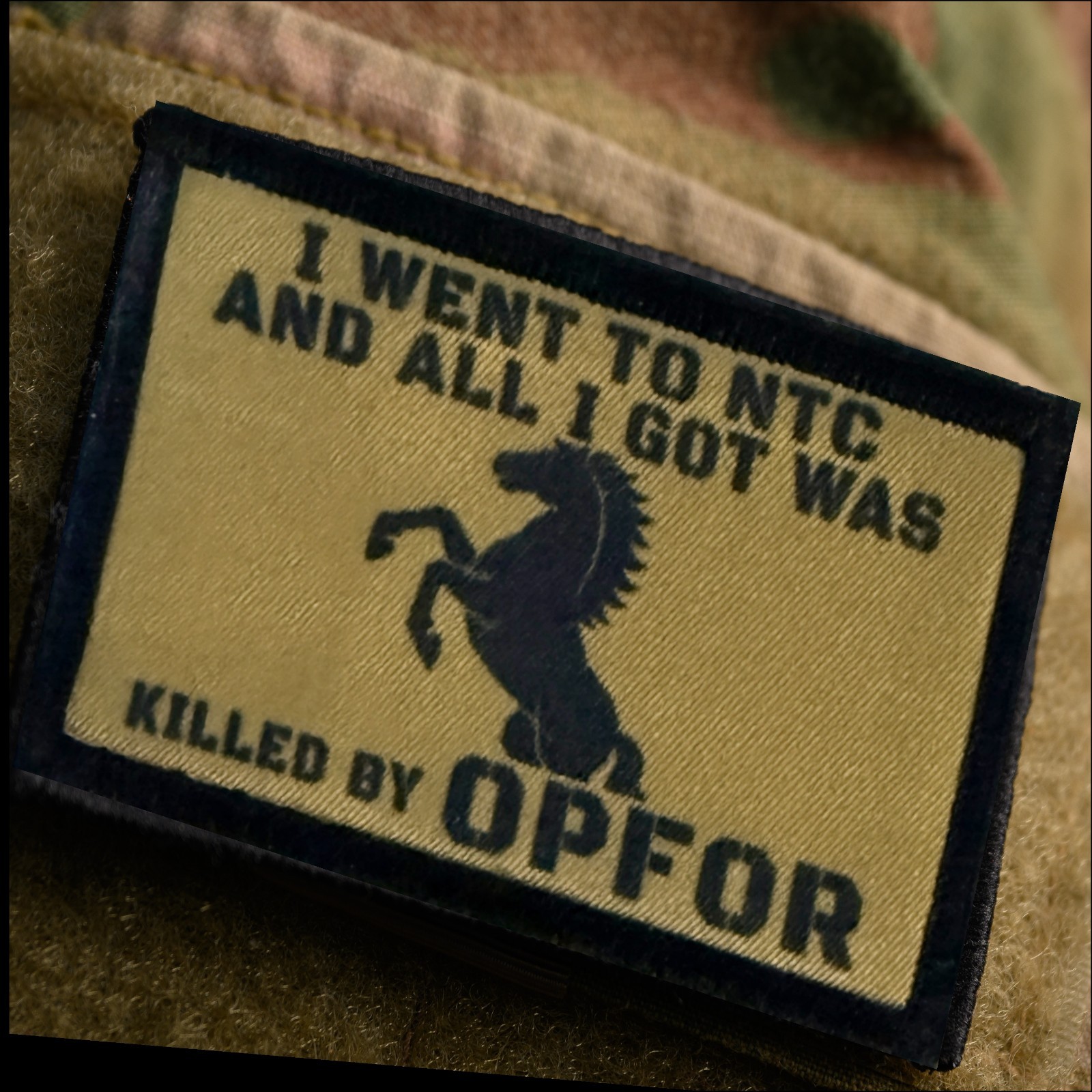 NTC OPFOR Fort Irwin Morale Patch Army Veteran Gift Hook and Loop