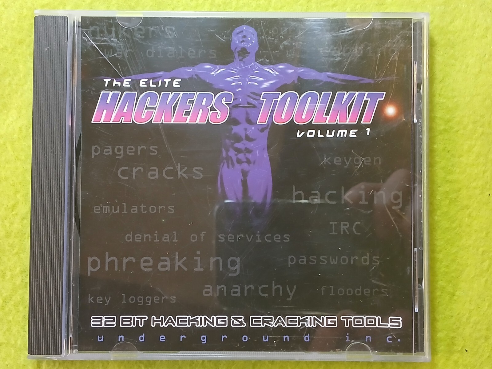 The Elite Hackers Toolkit Volume 1 (PC CD-ROM, 1995) 32-Bit Hacking WIN95/98 HTF