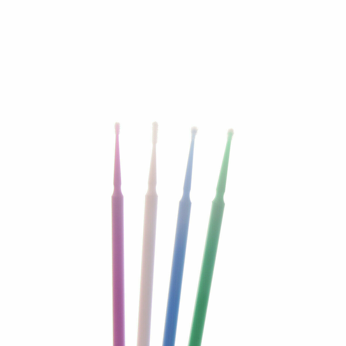 100 Pcs Dental Disposable Bendable Micro Applicators Brushes Small Purple 1.5mm