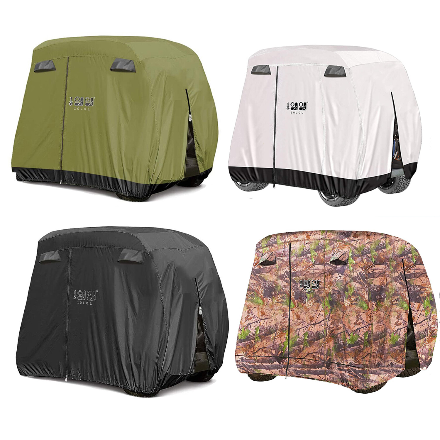 4 Passenger Golf Cart Cover for YAMAHA EZGO Club Car, Waterproof Enclosure