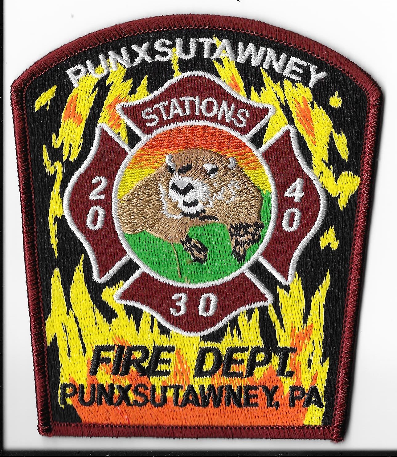Punxsutawney Fire Department, Pennsylvania Shoulder Patch V1