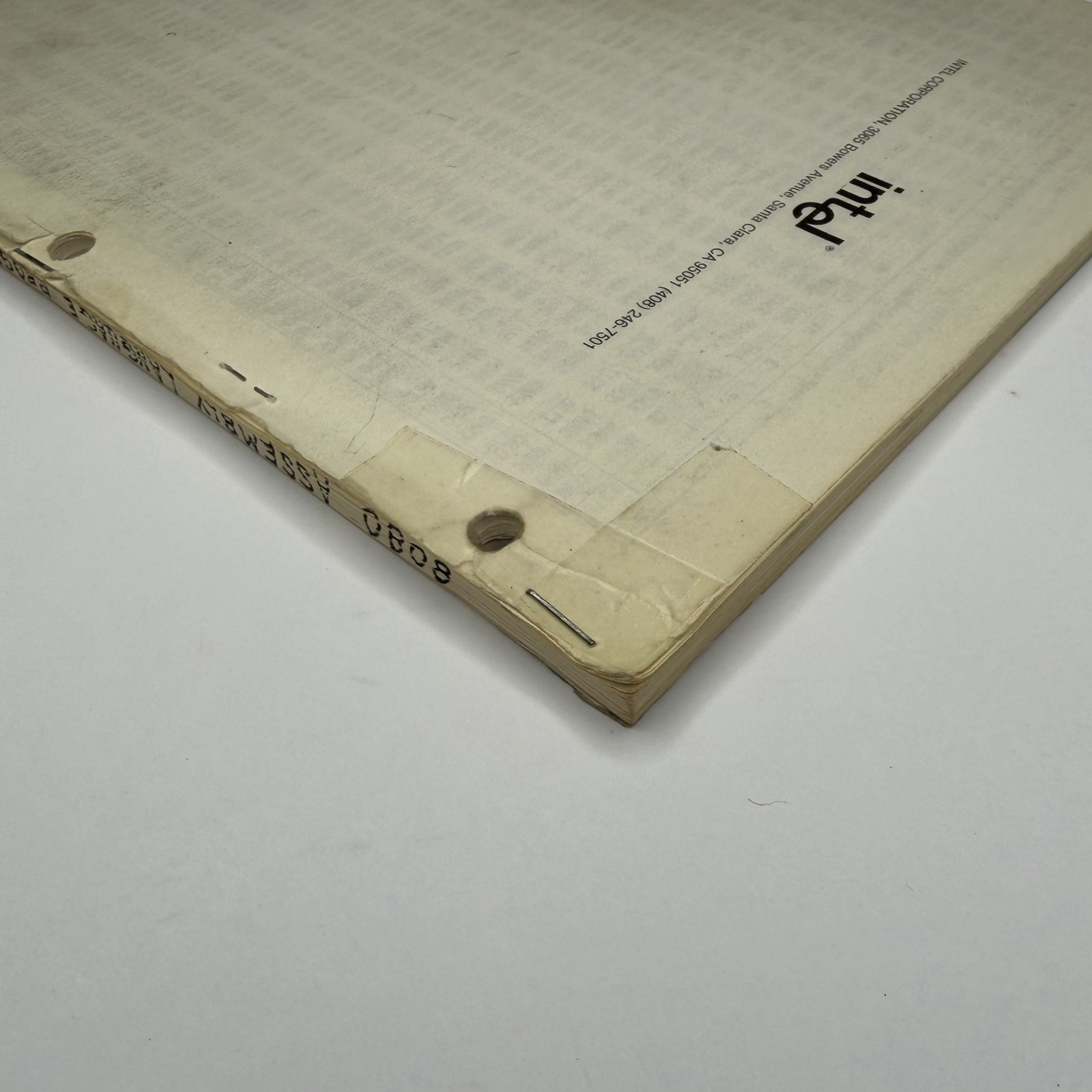 Vintage 1976 Intel 8080 Assembly Language Programming Manual Rev. C RARE