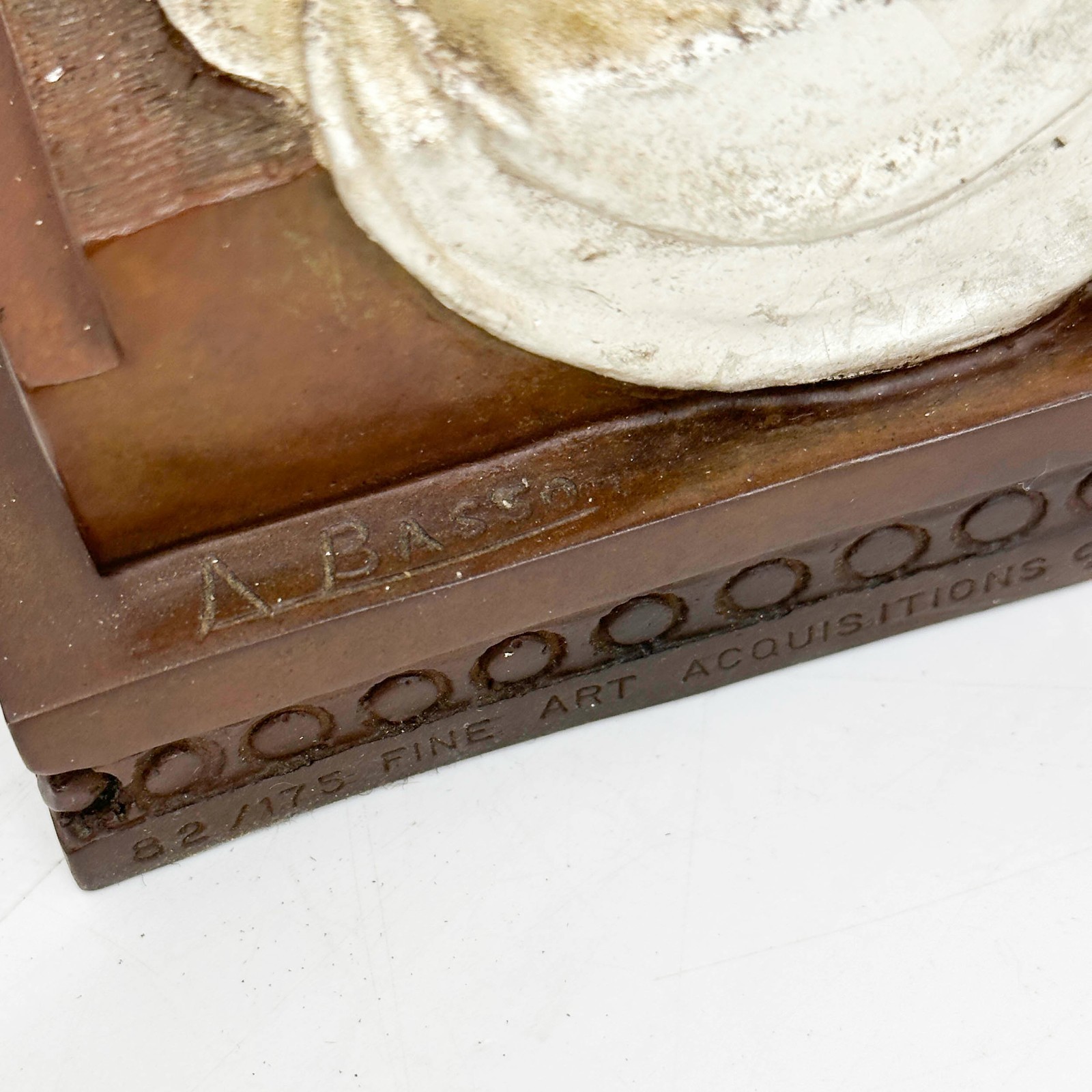 Angelo Basso Italian Primavera Patinated & Leafed Bronze Sculpture Ltd Ed/175