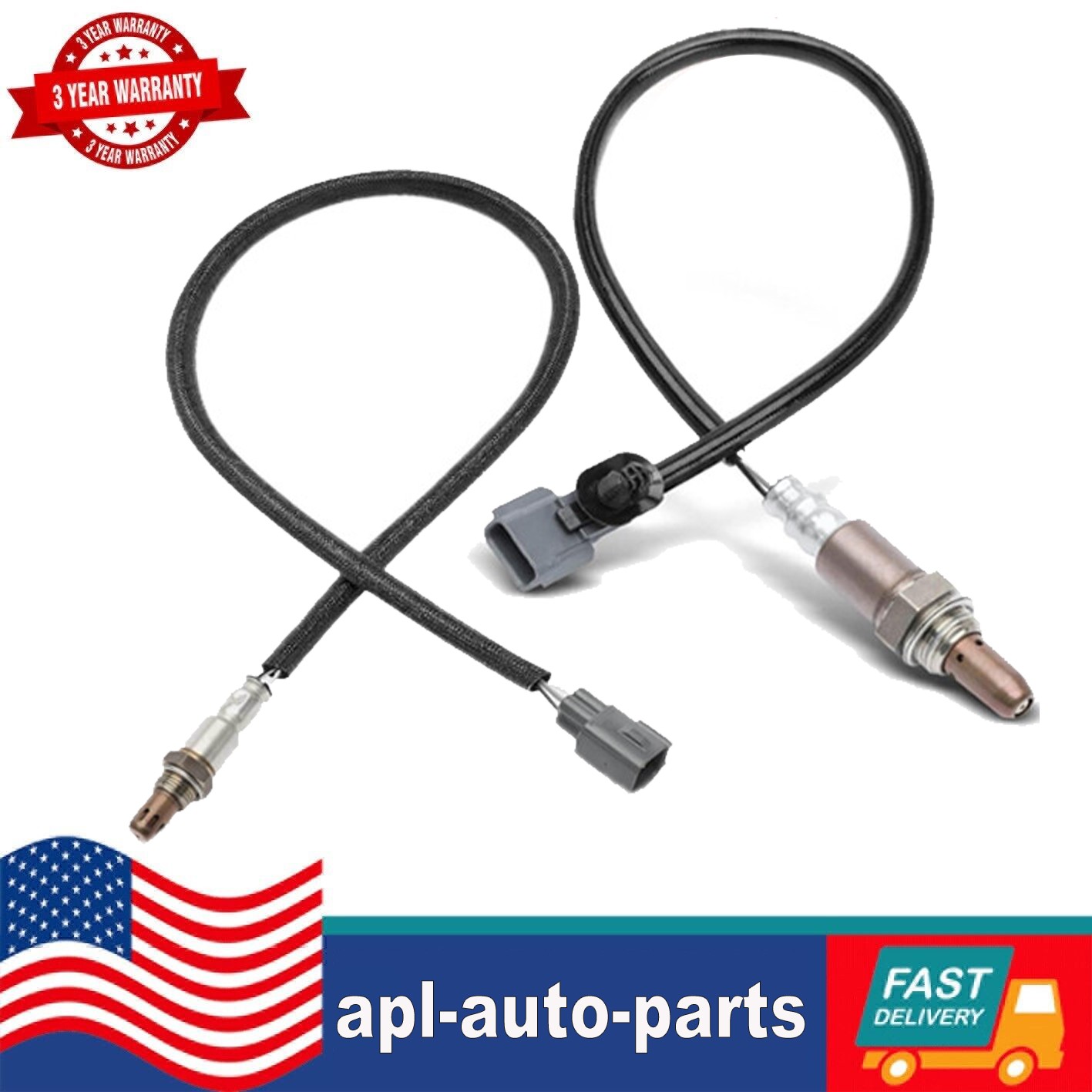 2PCS Upstream+Downstream Oxygen Sensor For 2013-2018 Nissan Sentra 1.8L w/ Calif