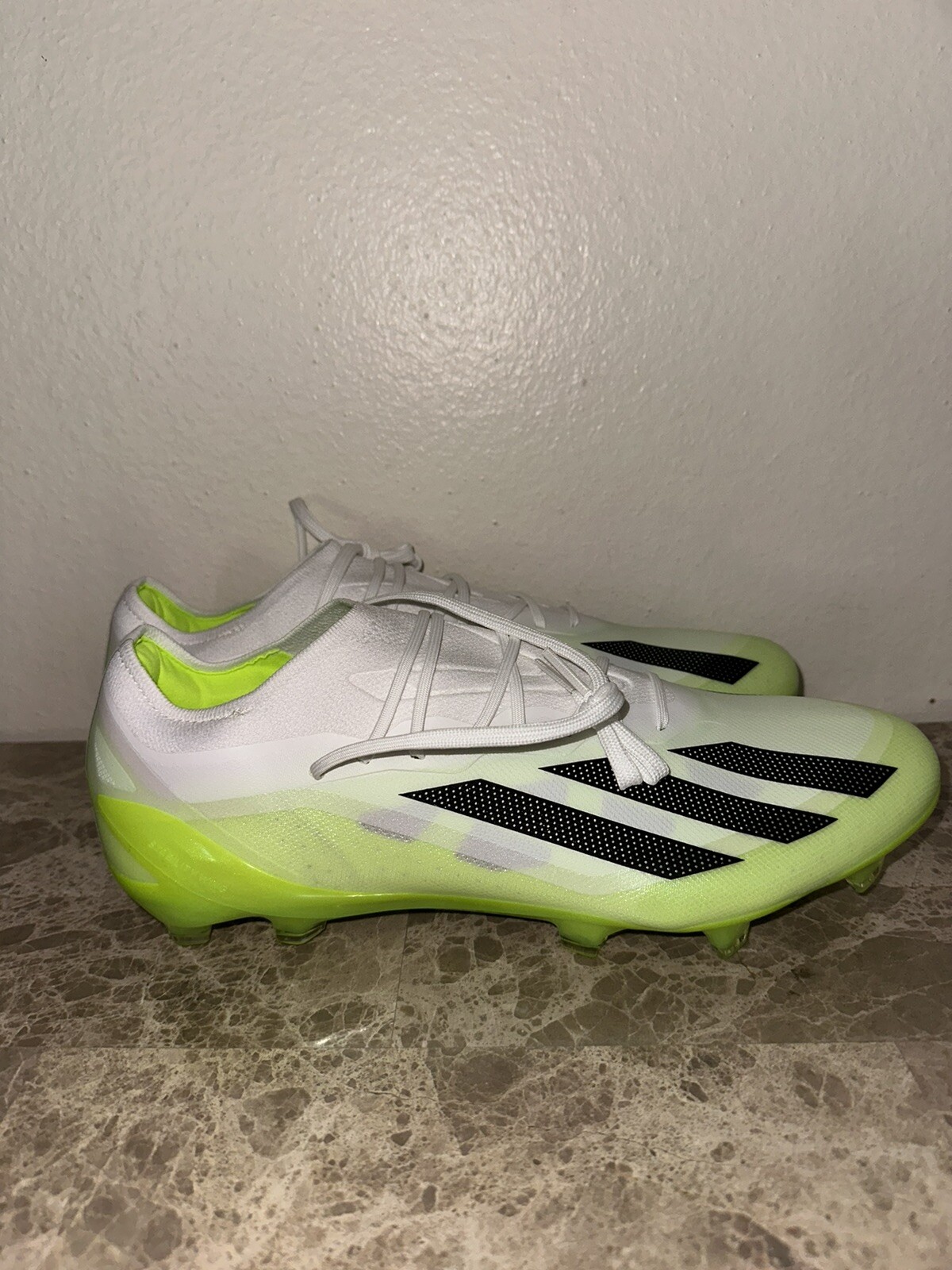 Adidas X Crazyfast.1 FG Lemon Green White Mens Soccer Cleats HQ4516 Size 11.5