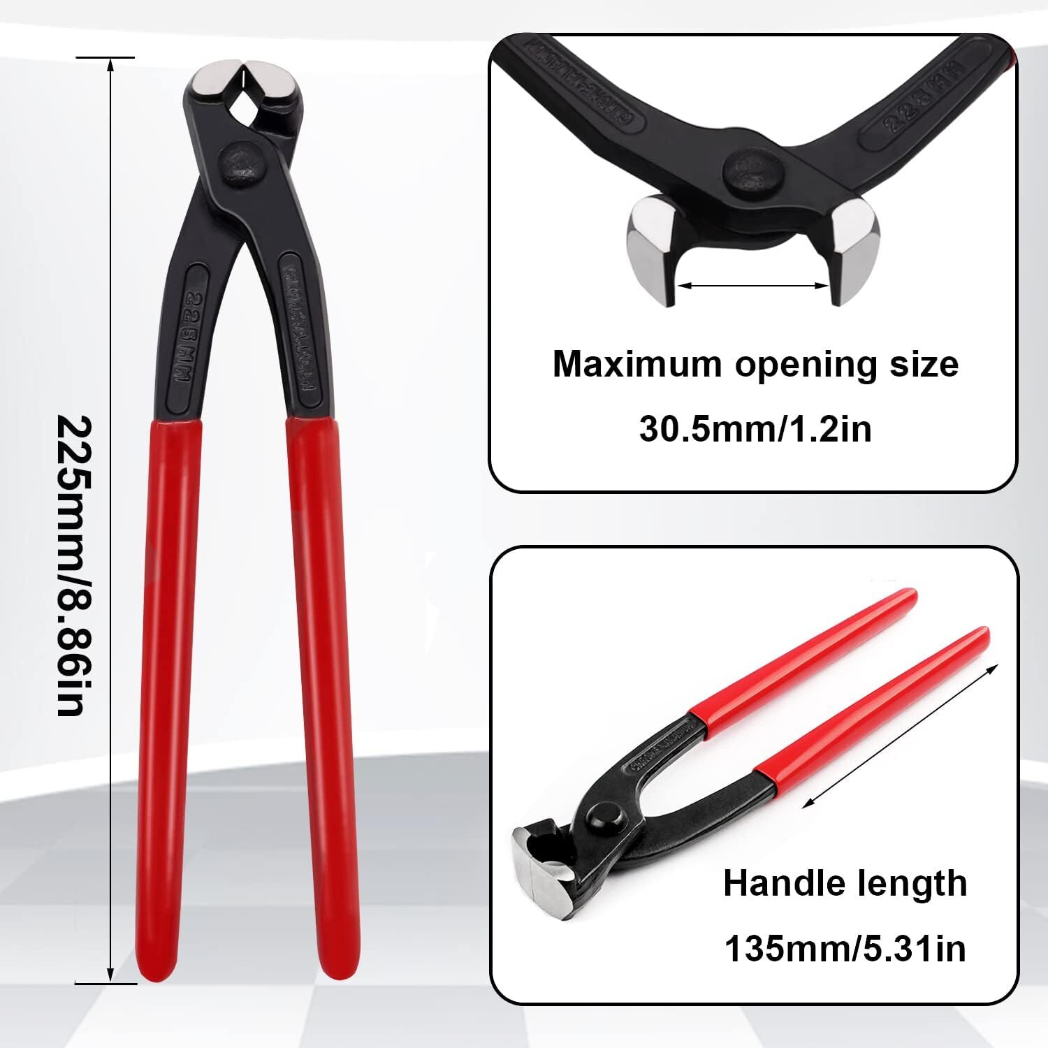 Single Ear Clamp Pincer Carbon Steel Tool for Pipe and Fuel Line Repair