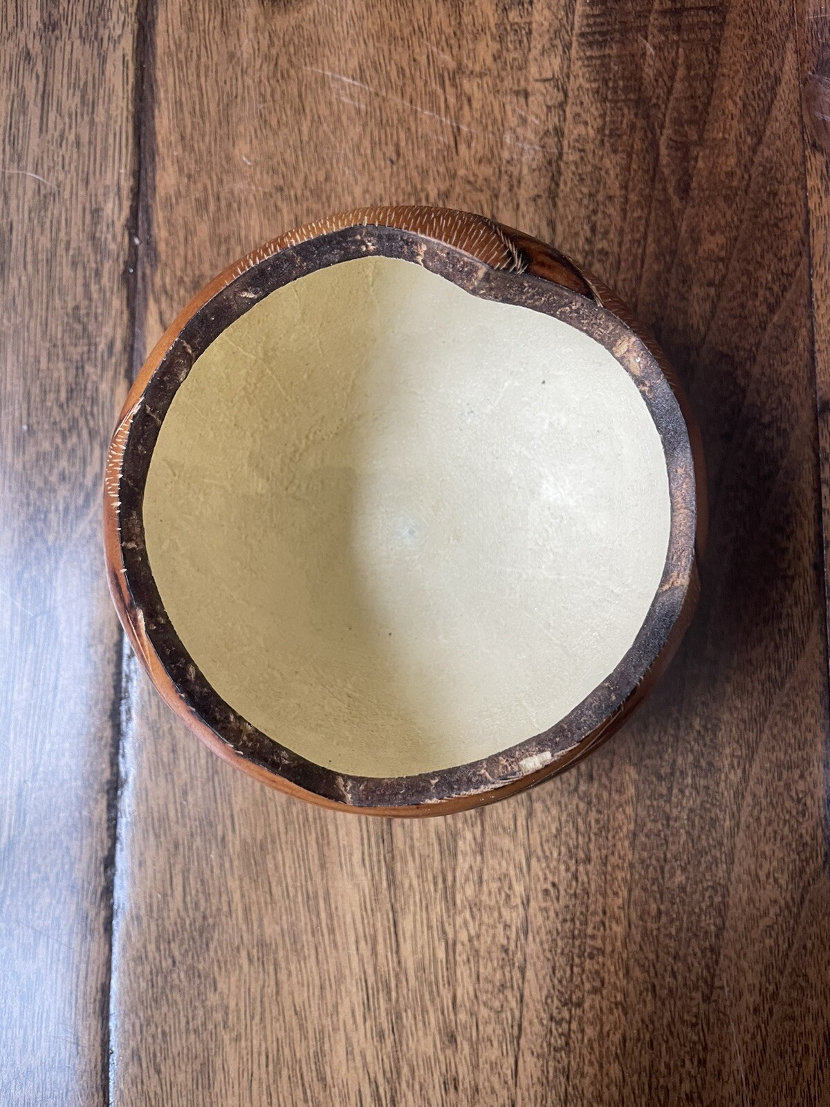 Hand Carved CAT Bowl from a Coconut Maraca