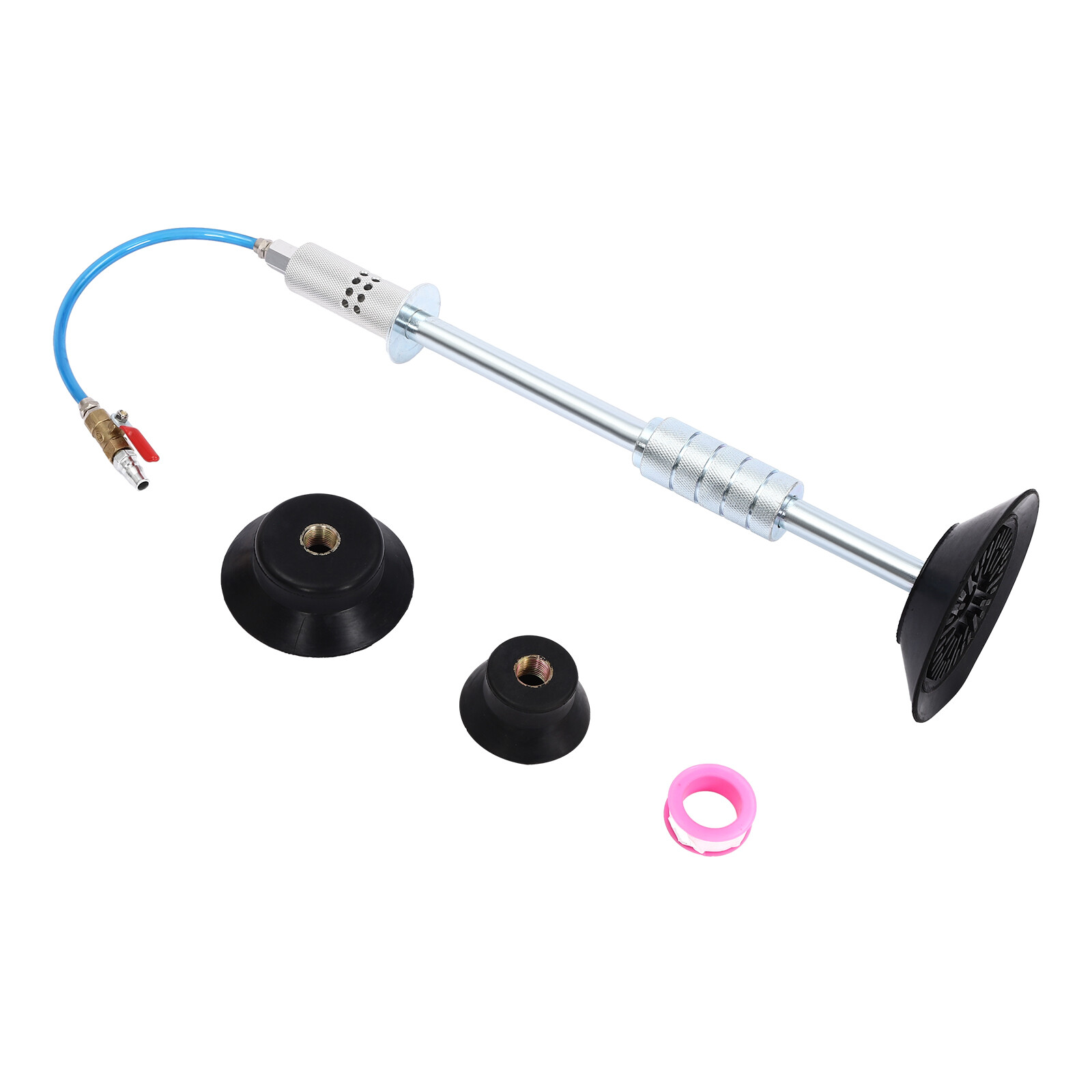 Pneumatic Puller Hammer with Hose& 3 Suction Cups Pneumatic Dent Repair Tool Set