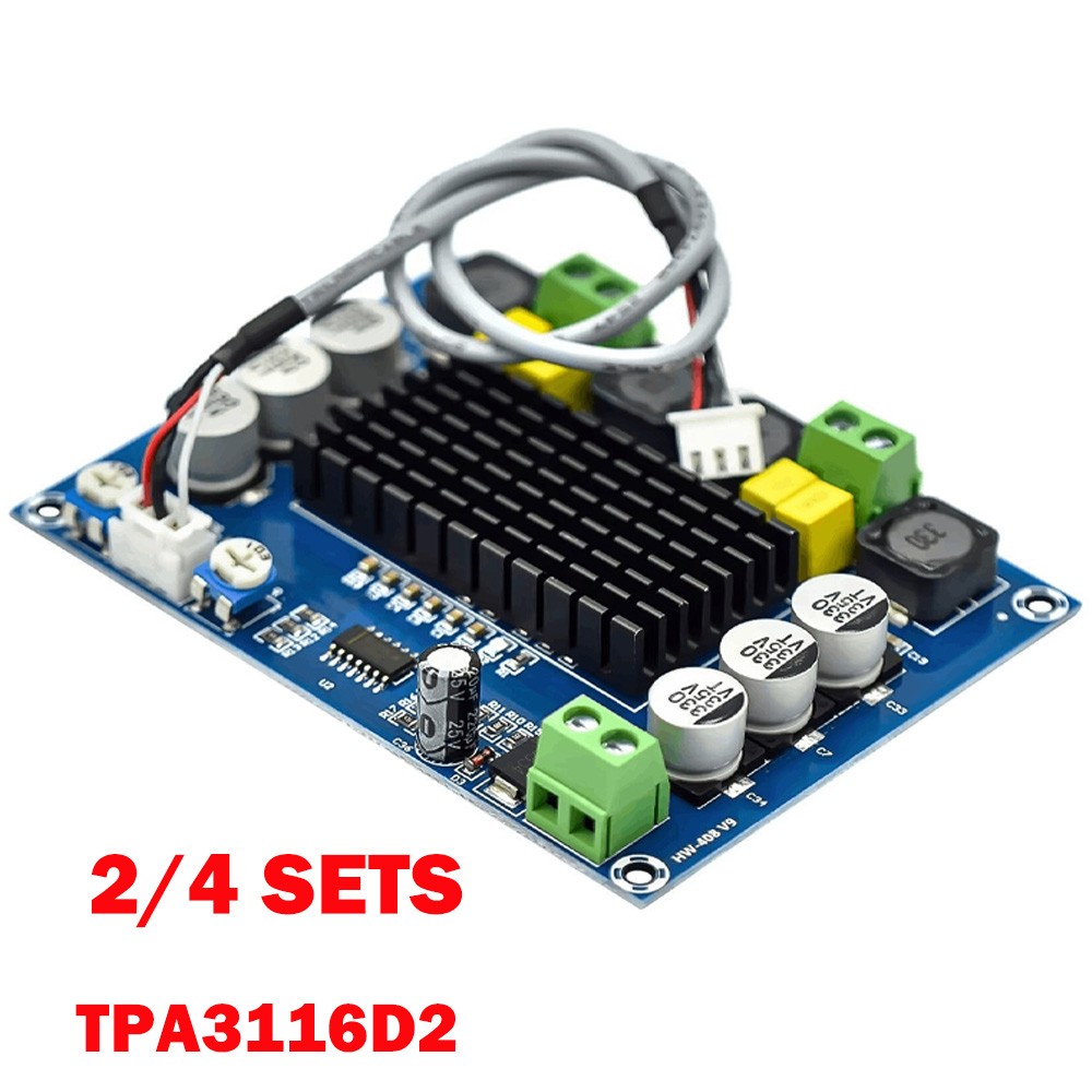 2/4Pc TPA3116D2 120W+120W Dual Channel Stereo Digital Audio Amplifier Board US