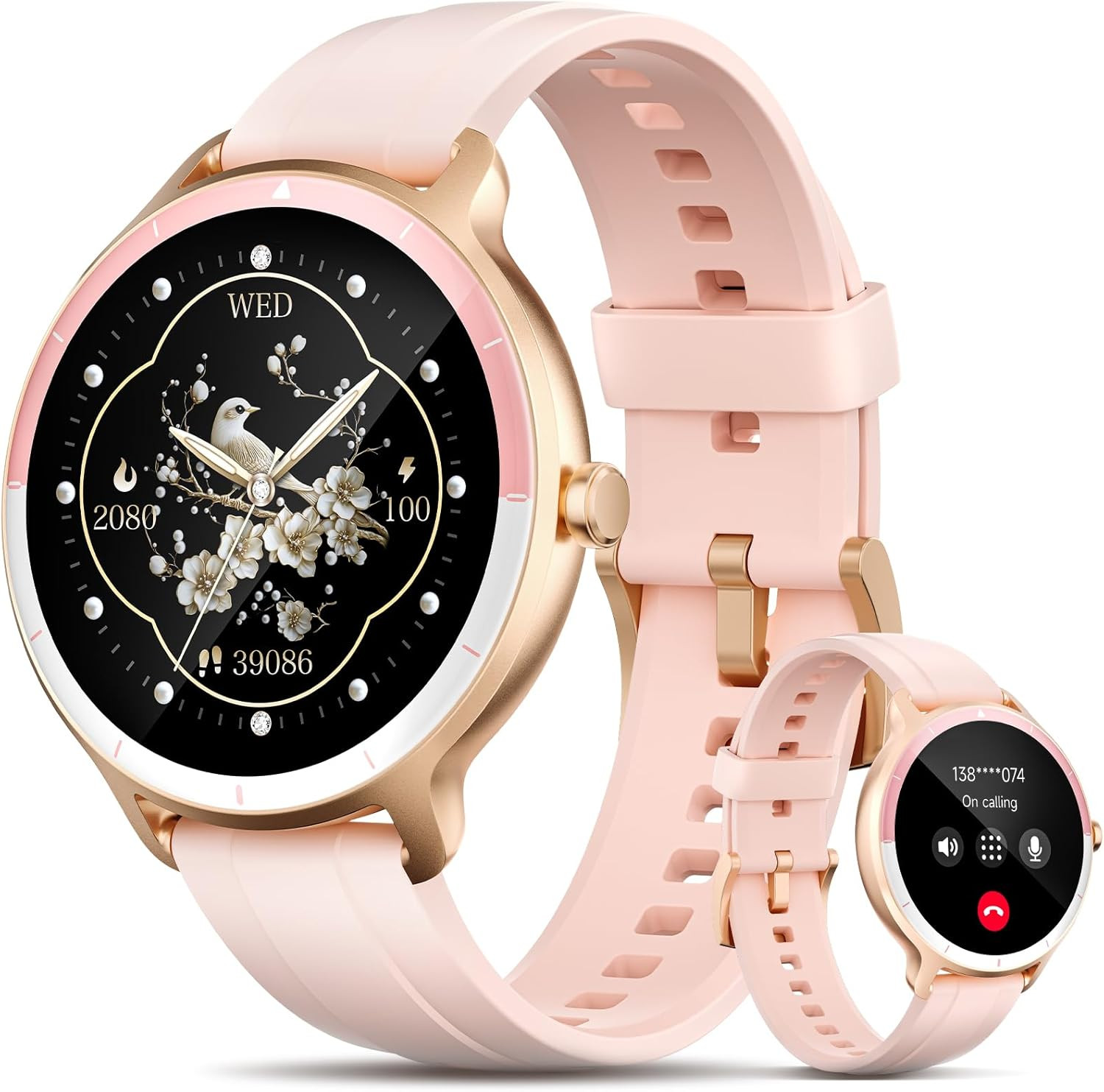 Smart Watch for Women with Bluetooth Calls & AI Voice Assistant, 1.27" HD Fitnes