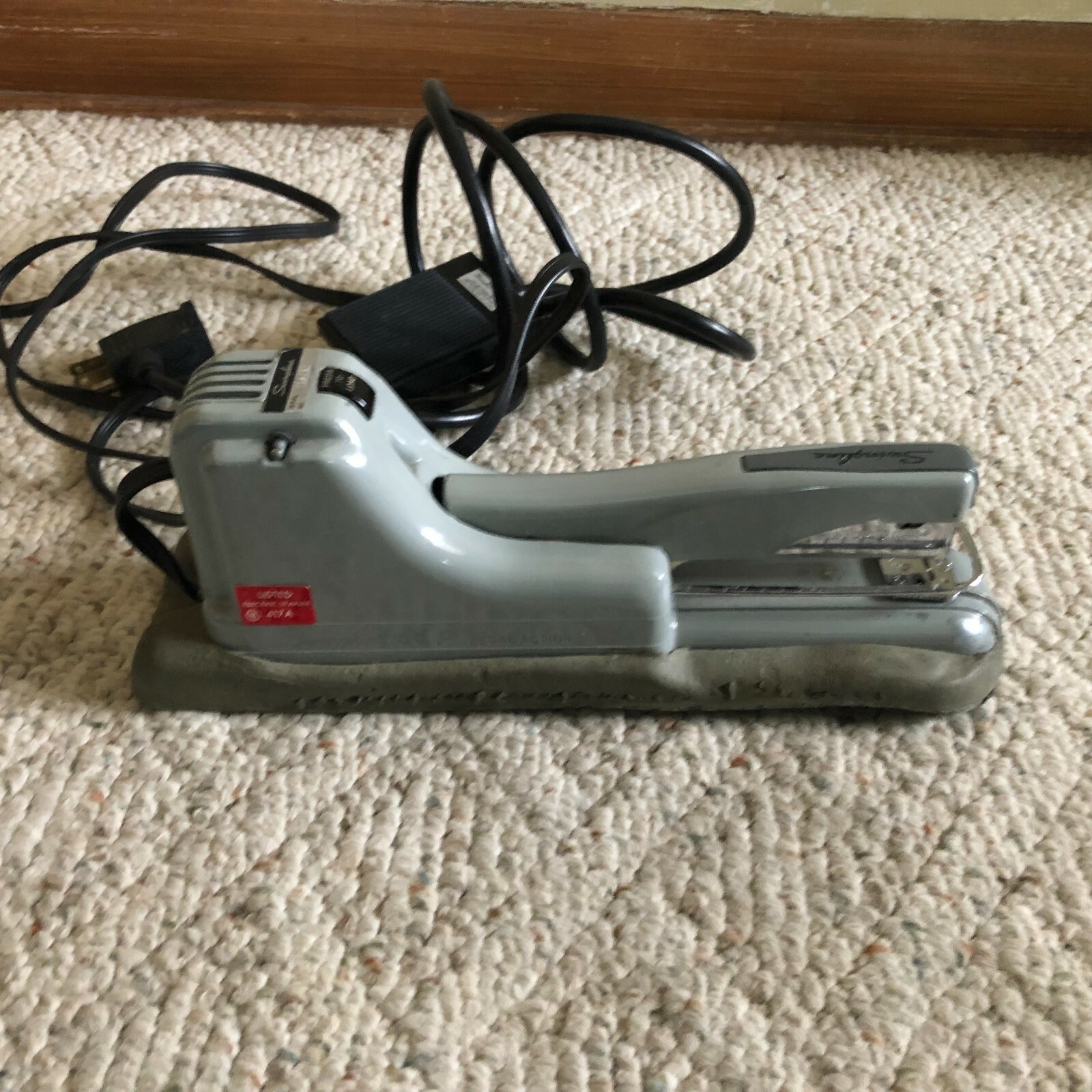 Swingline 66P Electric Stapler Pedal Action Tested Works AS IS Vintage Corded