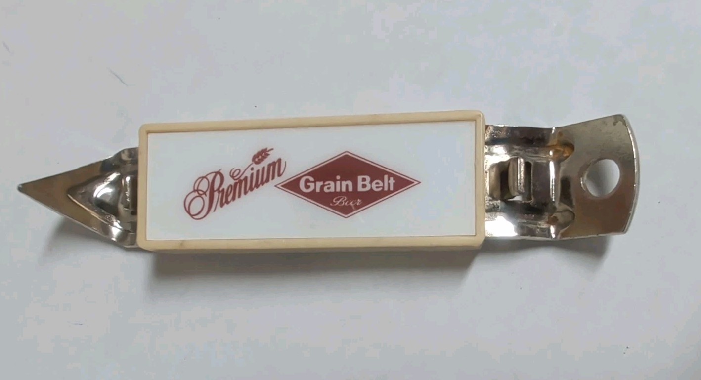 Vintage Grain Belt Brewery Beer Bottle Can Opener Advertising Premium Magnetic