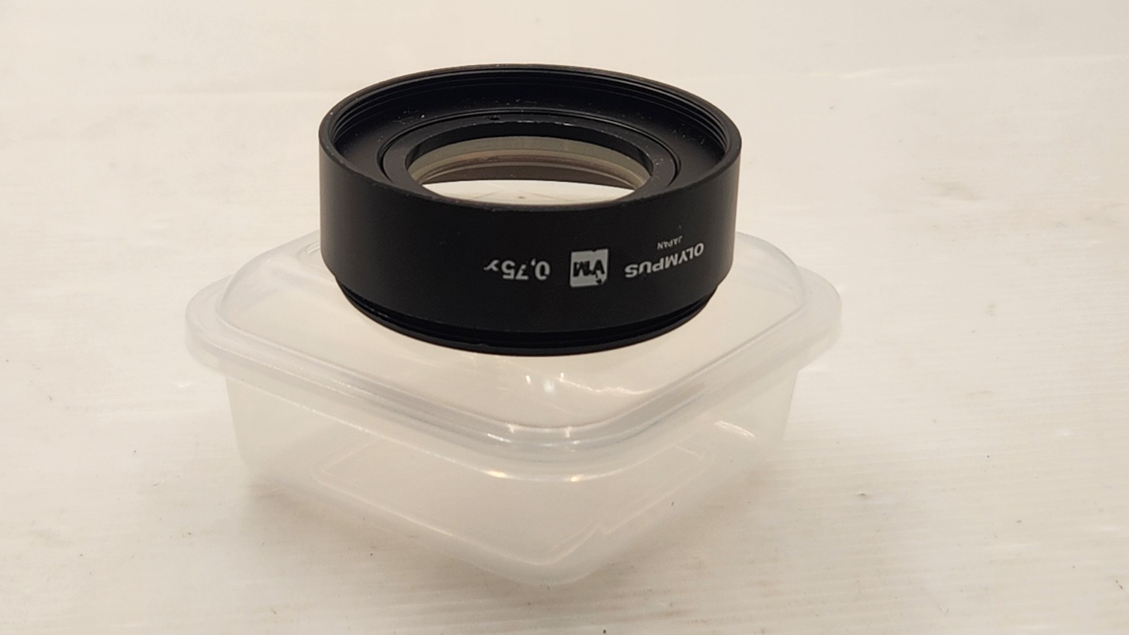 OLYMPUS VM 0.75x STEREO MICROSCOPE LENS OBJECTIVE VM 0.75x 34633