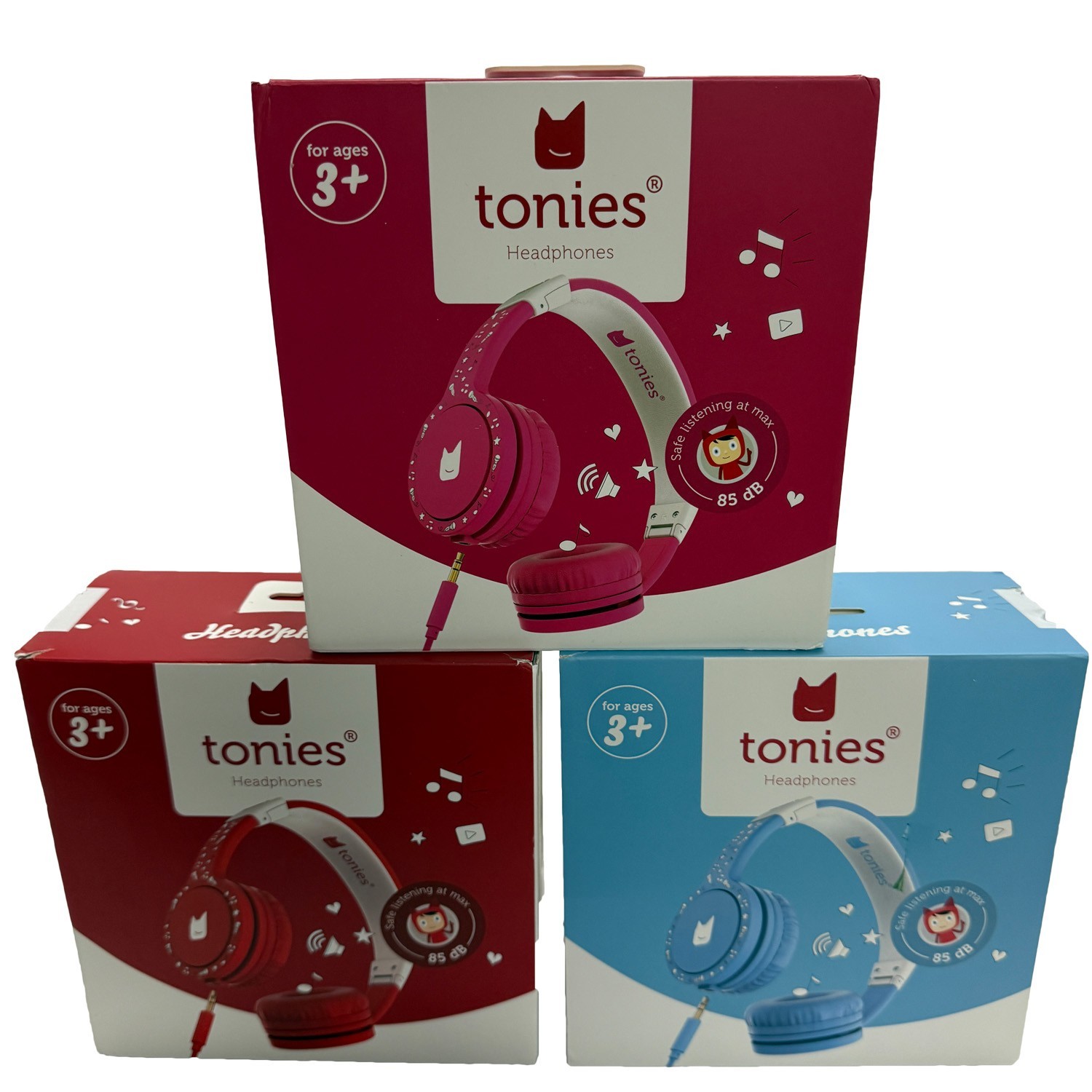 Tonies Foldable Wired Headphones for Kids, Use with Toniebox 1 or 3.5mm Device