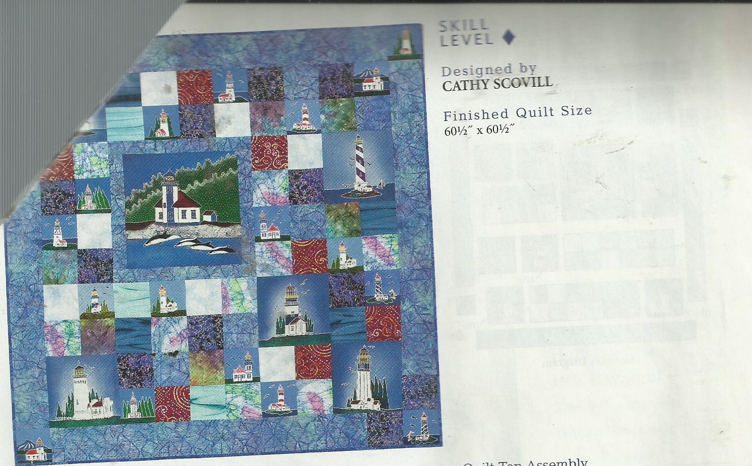 A0285 COASTAL LIGHTS QUILT PATTERN/INSTRUCTIONS