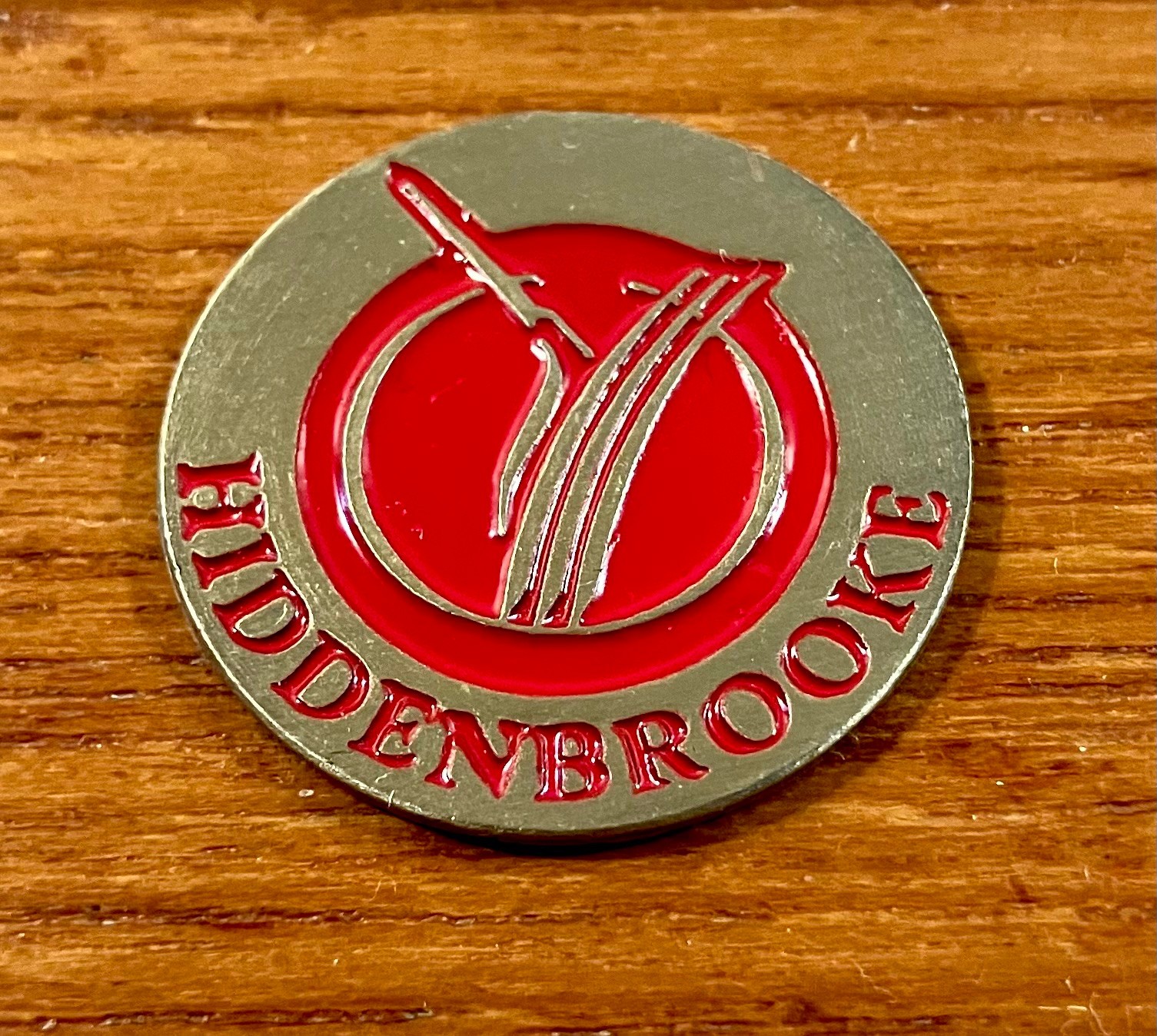 Hiddenbrooke Golf Club (California) Flat Metal Logo Golf Ball Marker