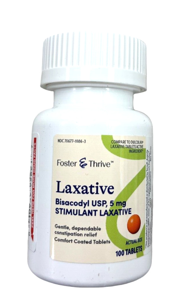 F&T Bisacodyl 5mg Comfort Coated Tabs 100ct --