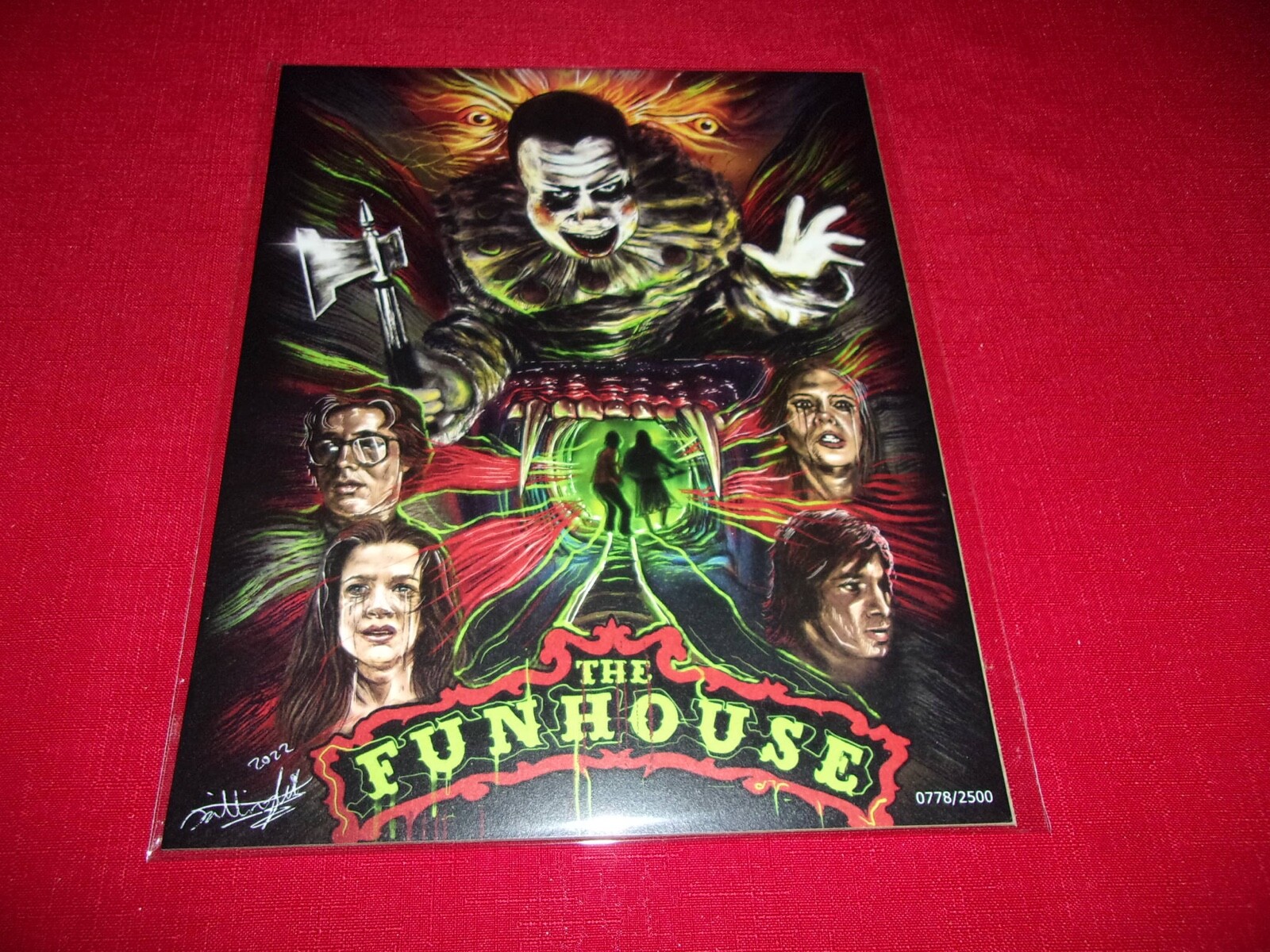 BAM EXCLUSIVE NEW ART PRINT 0778/2500 SIGNED ART PRINT 8X10 THE FUNHOUSE VINGLE