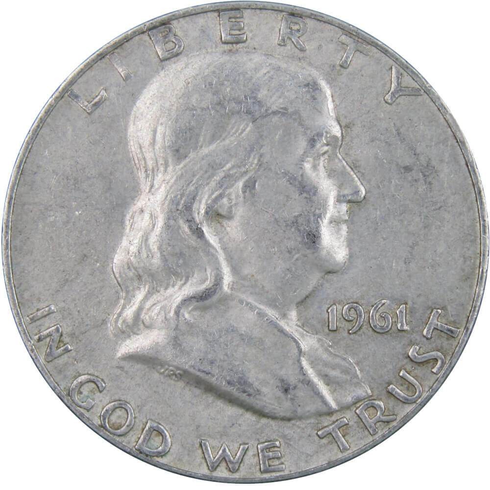 1961 D Franklin Silver Half Dollar XF EF Extremely Fine 50c Coin