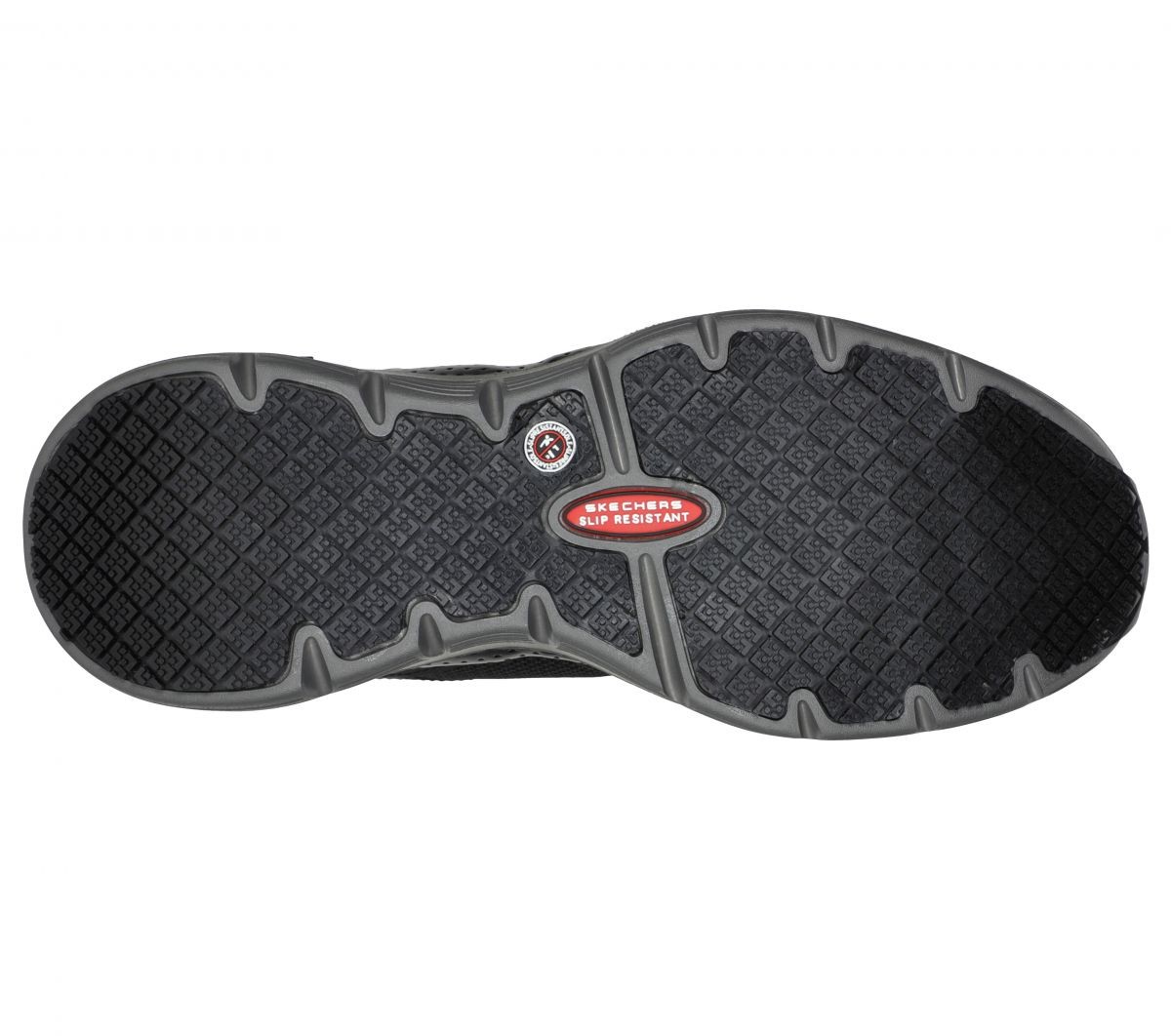 SKECHERS WORK Men's Arch Fit SR - Angis Composite Toe Work Shoe Black/Charcoal -