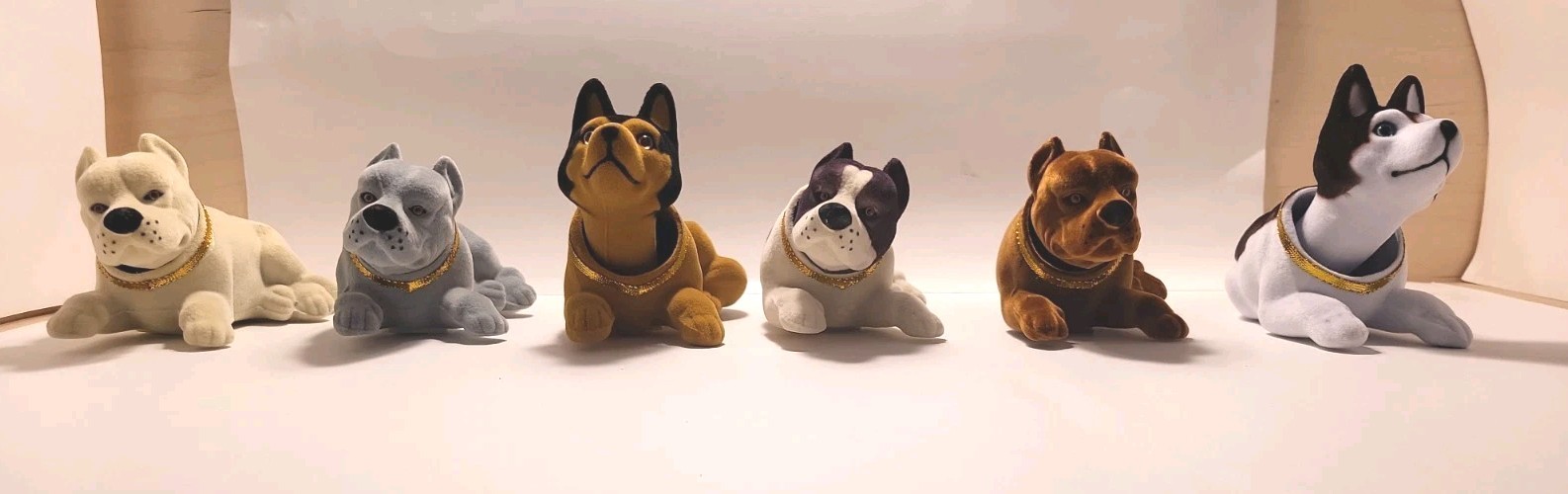 Car Ornaments Shaking Head Dog Head -6 Different Dogs -You Pick!