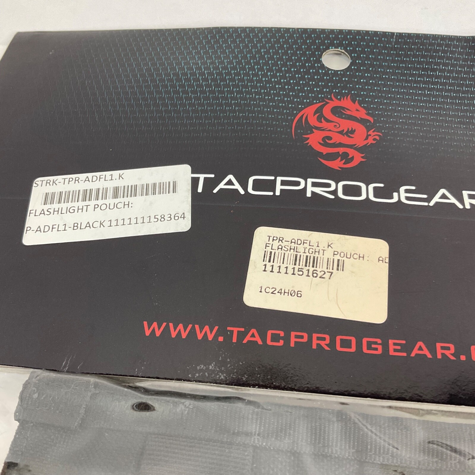 Tacprogear Admin Flashlight Pouch P-ADFL1 Black
