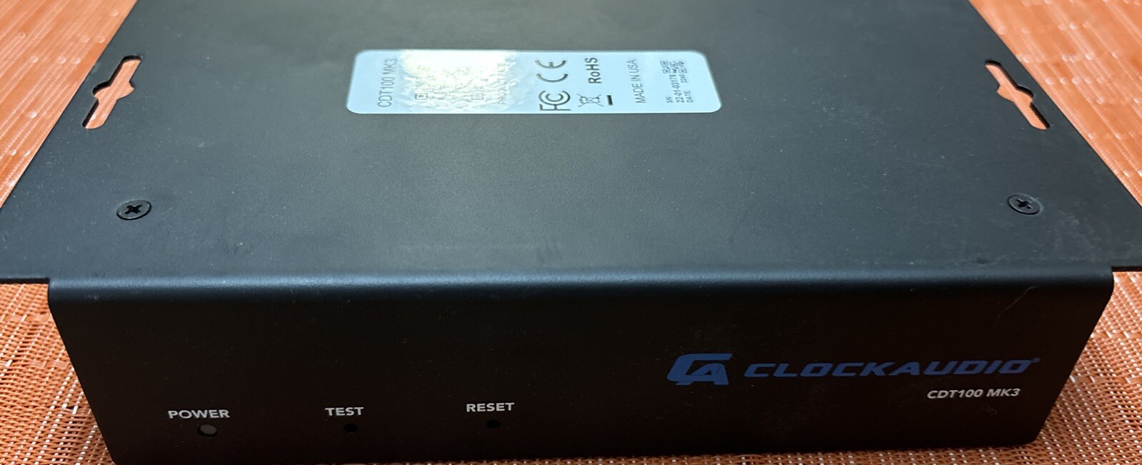 Clock Audio Dante/AES67 transporter CDT100 MK3