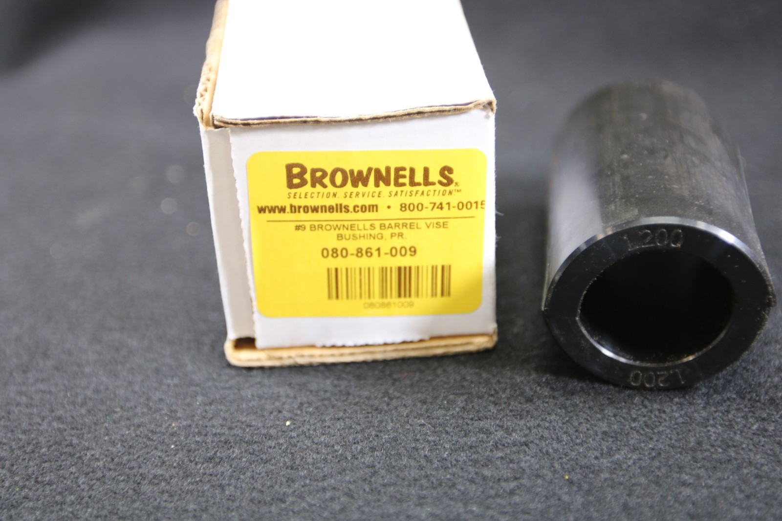 Brownells #9 Steel Barrel Vise Bushing 1.200" #080-861-009 Gunsmith Tools F/S