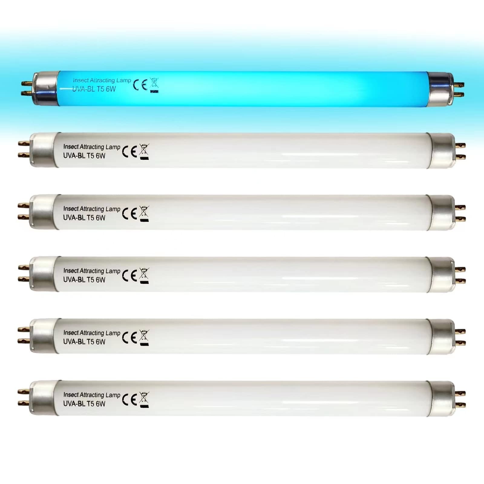 6 Pack UVA-BL T5 6W 32050 F6T5/BL Replacement Bulb Fluorescent Ligh... Fast Ship
