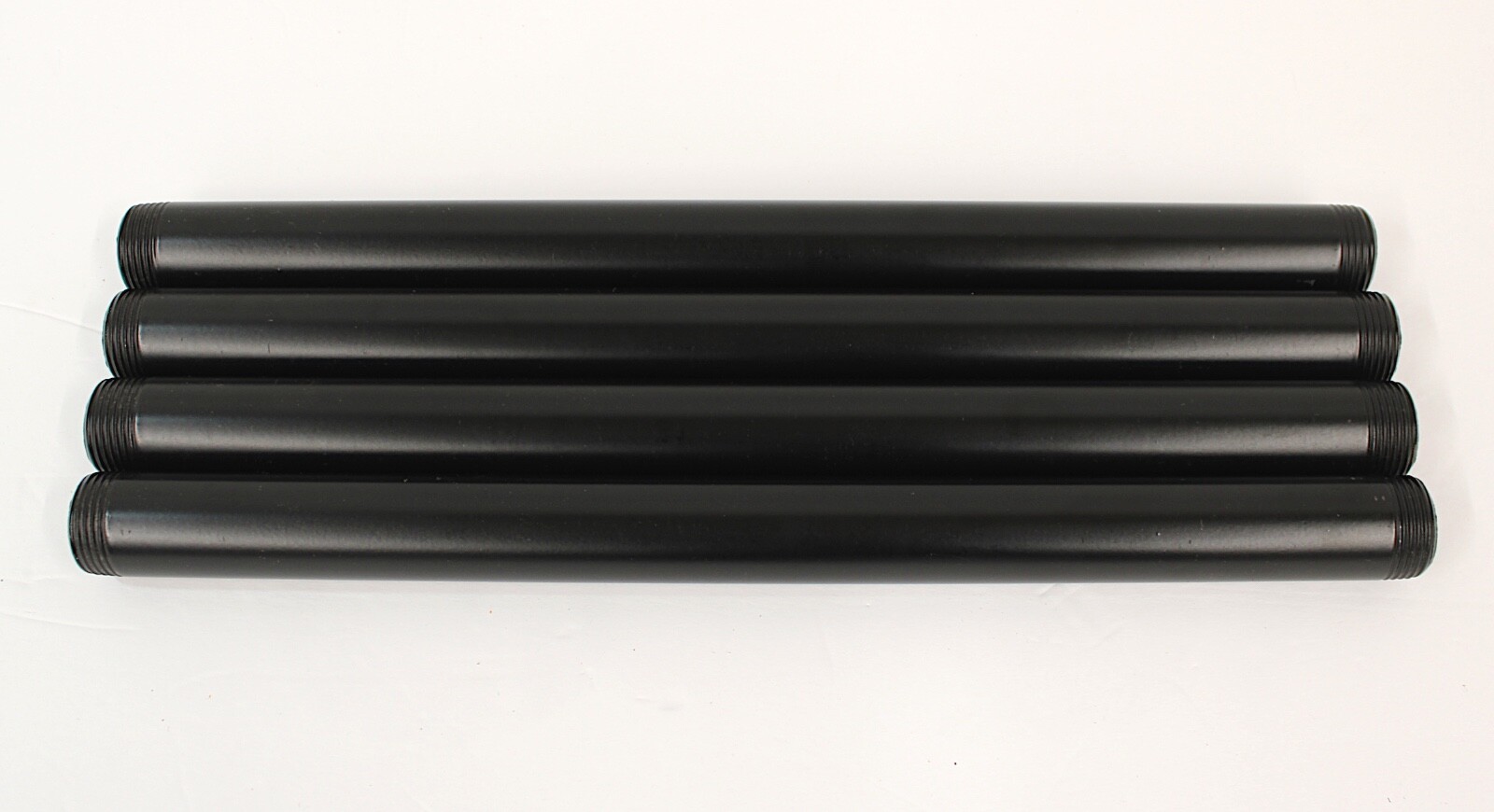 4-Pack GEILSPACE 1" x 16" Black Industrial Threaded Metal Pipe NPT 1" DIY