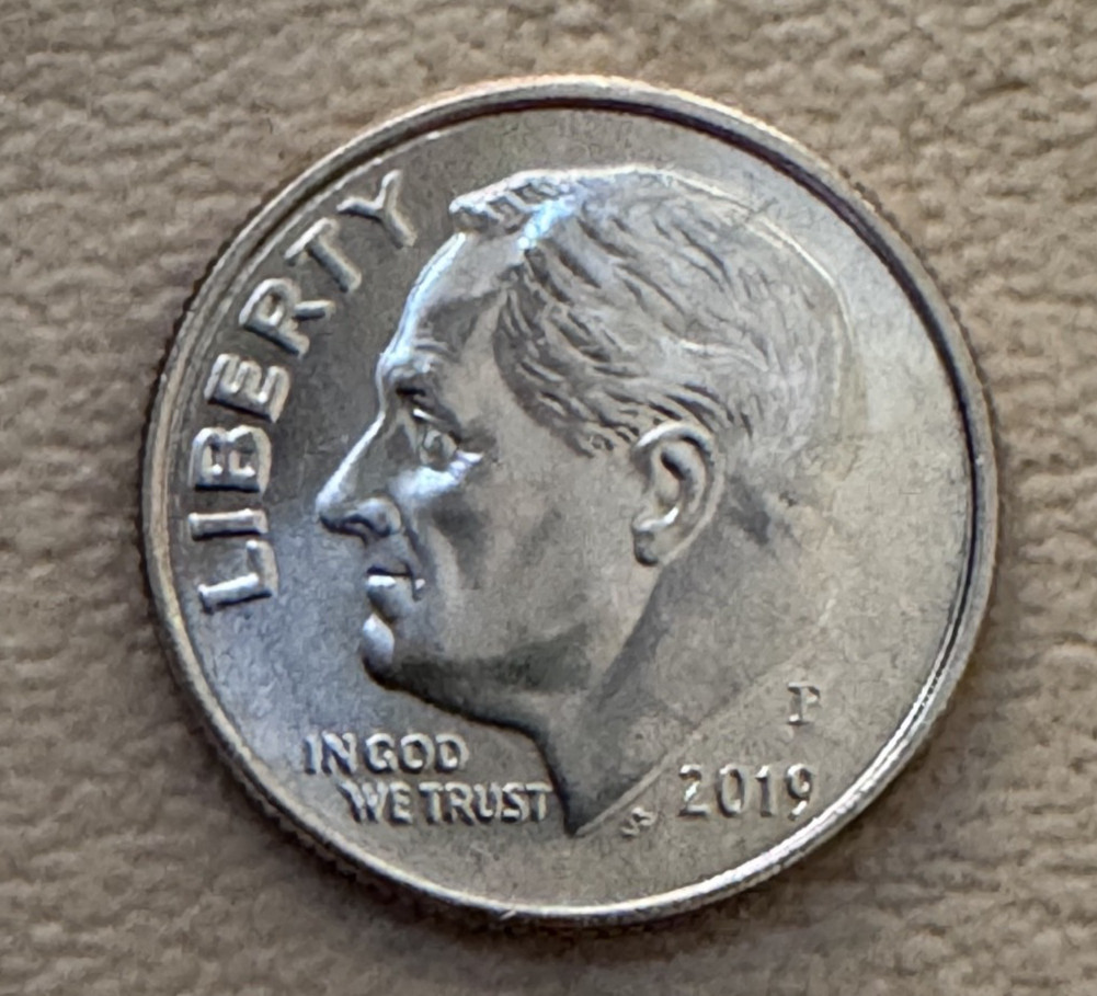 2019 (P)  US Roosevelt Dime "FREE SHIPPING"