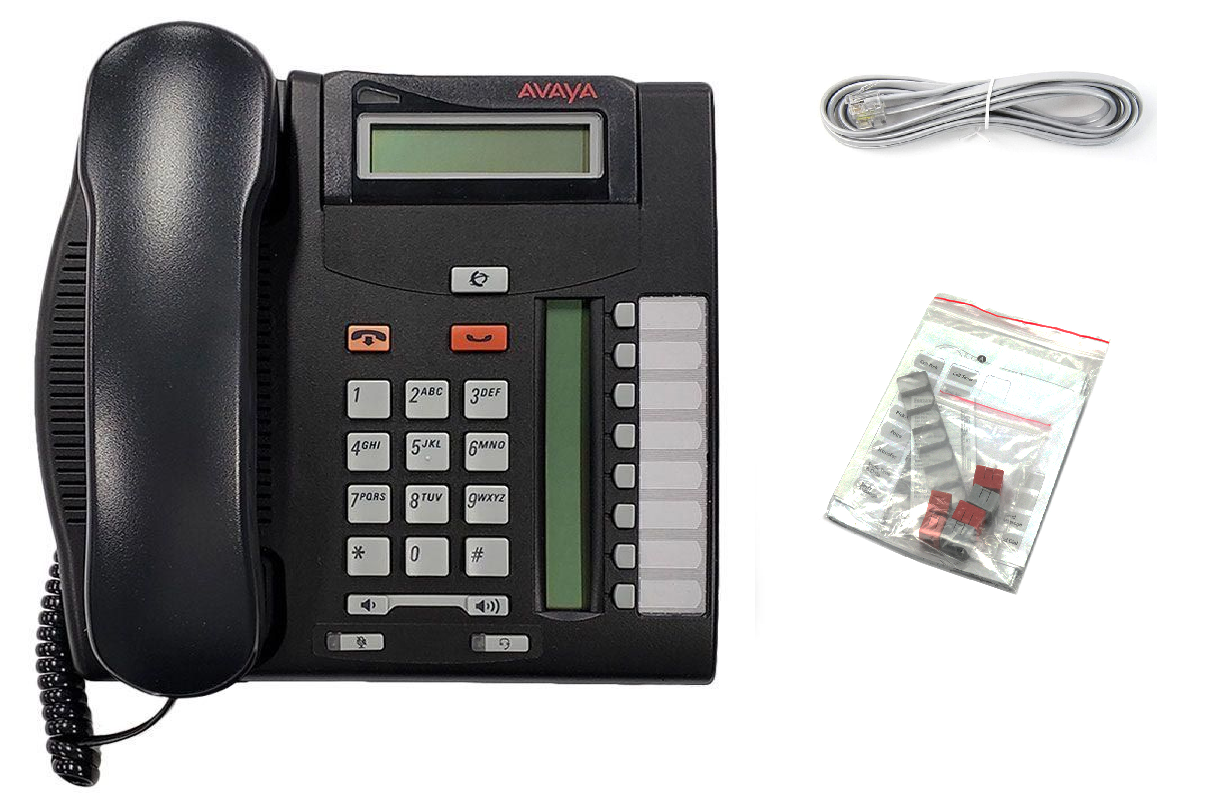 Avaya / Nortel T7208 NT8B26 Phone (AVAYA LOGO) Charcoal Refurbished