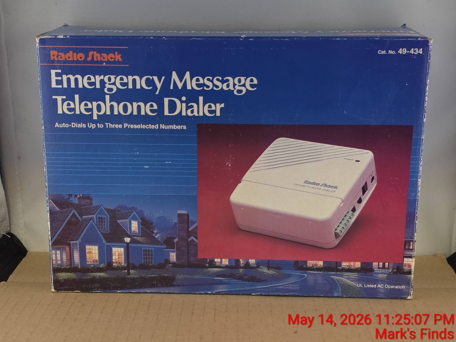 Automatic Emergency Message Telephone Dialer Radio Shack 49-434 VTG-NIB
