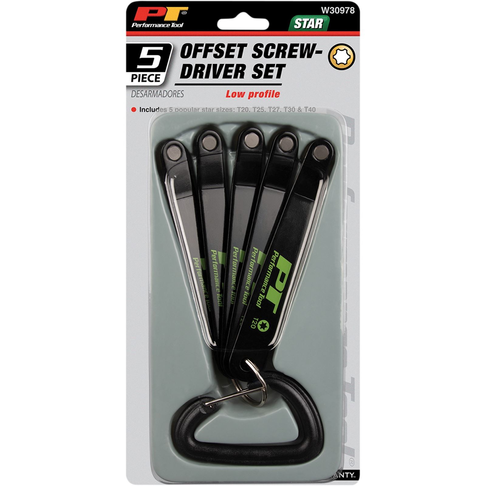 Performance Tool Star Driver Set - Low Profile W30978