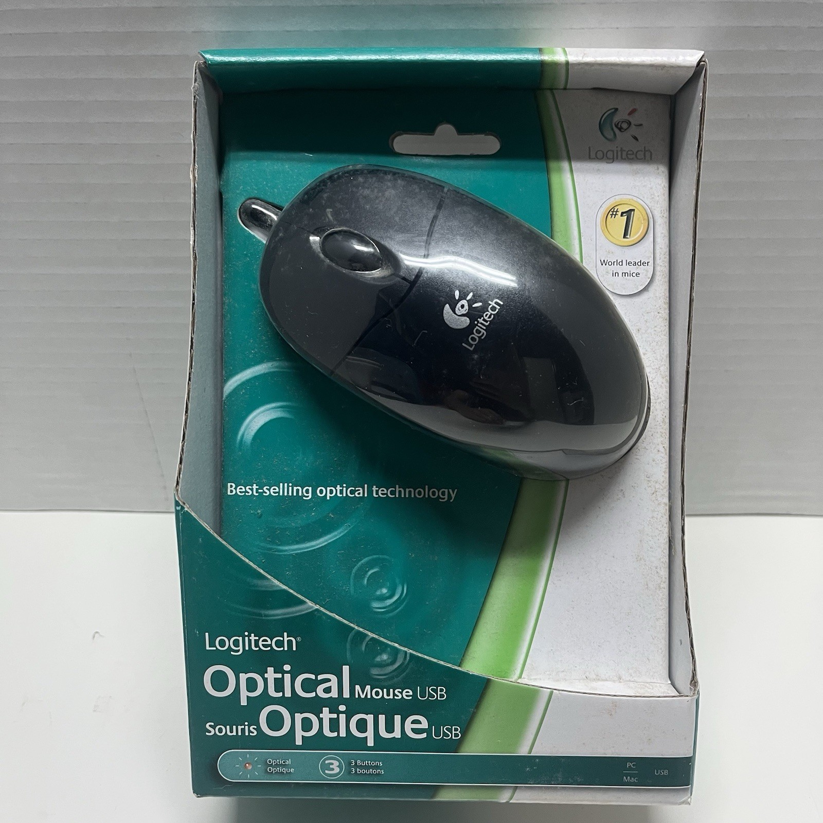 Logitech wired Optical Mouse - Sealed