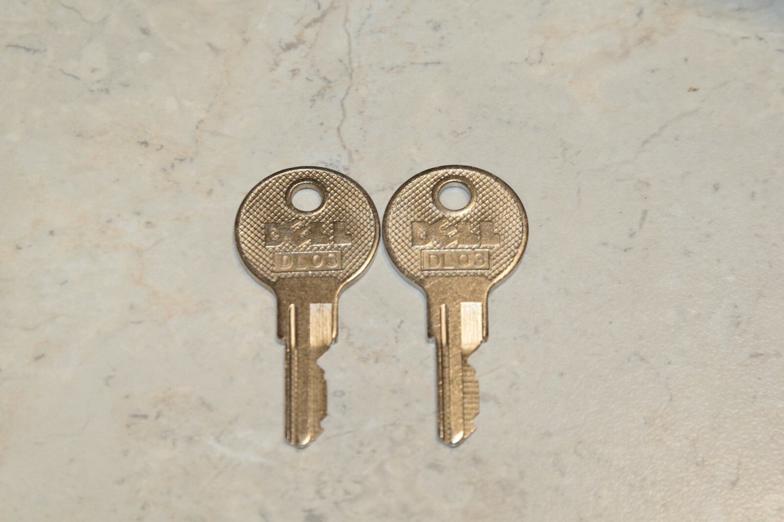 Dell Poweredge Pair of Keys DL03 For Faceplate Front Bezel Cover Lock Used