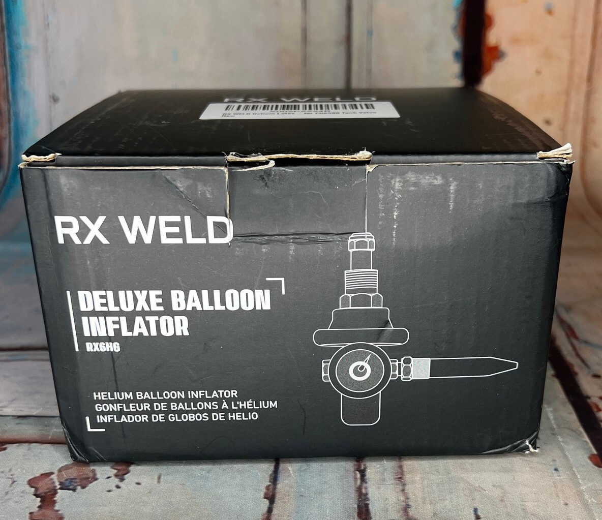 RX WELD Helium Latex Balloon Filler Air Flow Inflator Regulator 0-3000 PSI