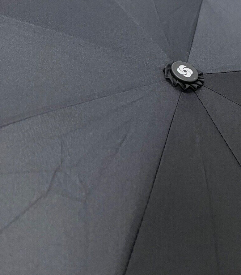 Samsonite Auto Open Auto Close Compact Foldable Umbrella Black
